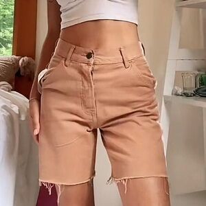 PacSun Latte High Waisted Carpenter Shorts!!